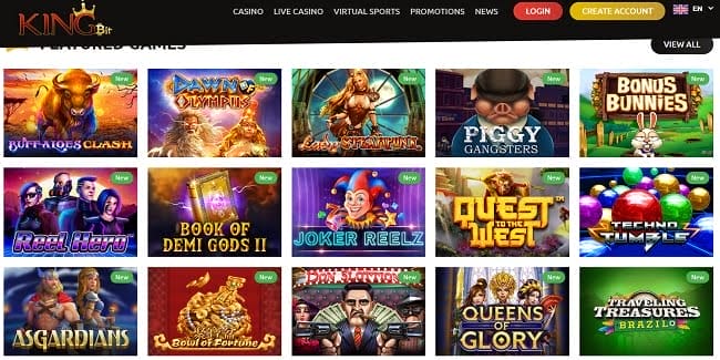 Voorbeeld van velen slots op cryptosite