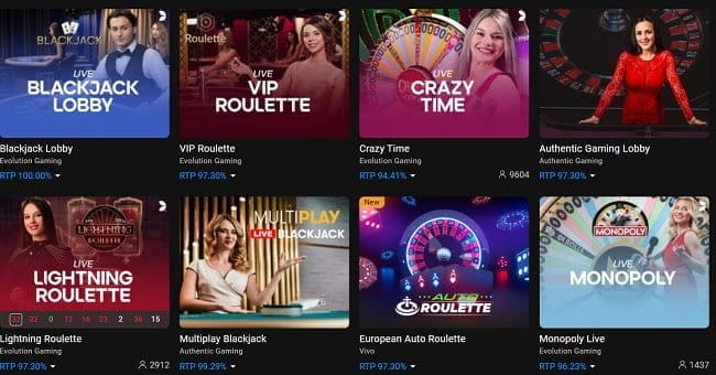 Betscasino populairste live casino spellen van 2024