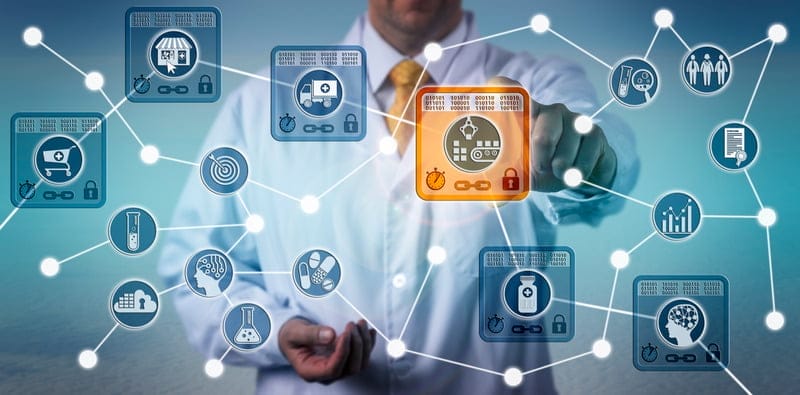 visueel beeld van blockchain en toepasbaarheid