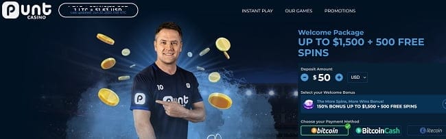 voorzijde homepage puntcasino