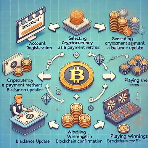 diagram voor crypto betalingen