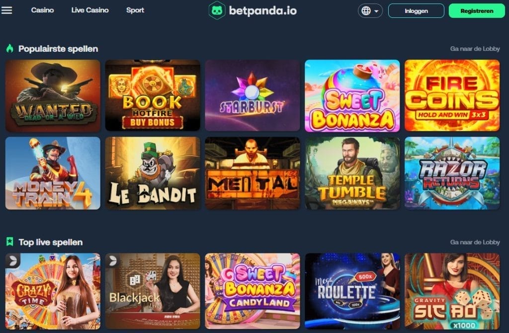 screenshot betpanda casino in 2025